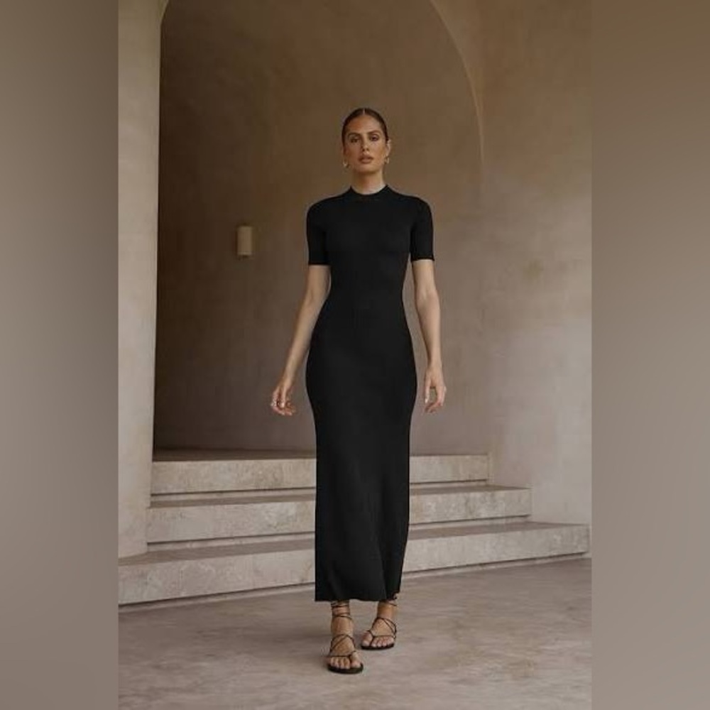 DISSH ribbed Black Women's Dress